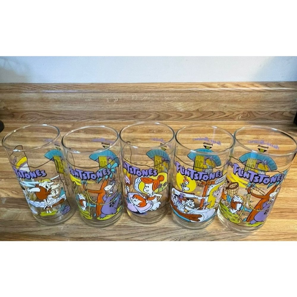 Vintage Flintstone Collectible Glass